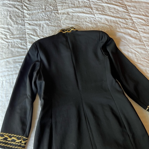 Vintage Adam Douglass Blazer Womens Jacket Embellished Military Patriotic Wool 8 - Picture 3 of 10